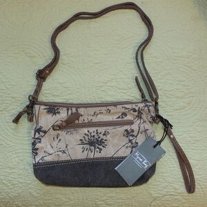 Cotton & Leather Purse